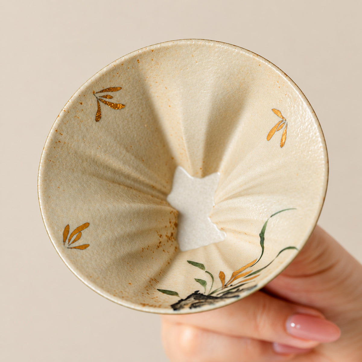 Artisan Ceramic Peekaboo Cat Cup