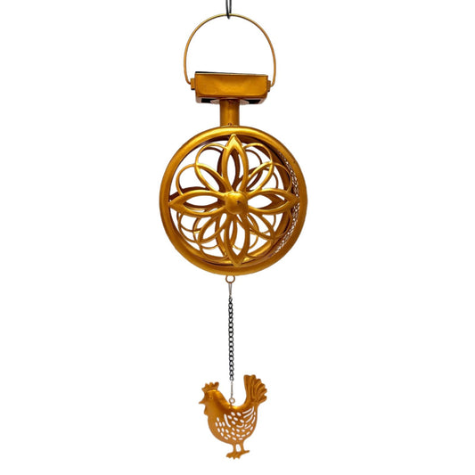 Solar Floral Wind Chime Lantern