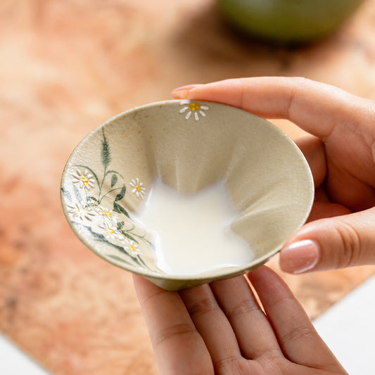 Artisan Ceramic Peekaboo Cat Cup