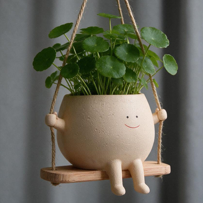 Swing Buddy Planter – Cute Hanging Plant Pot
