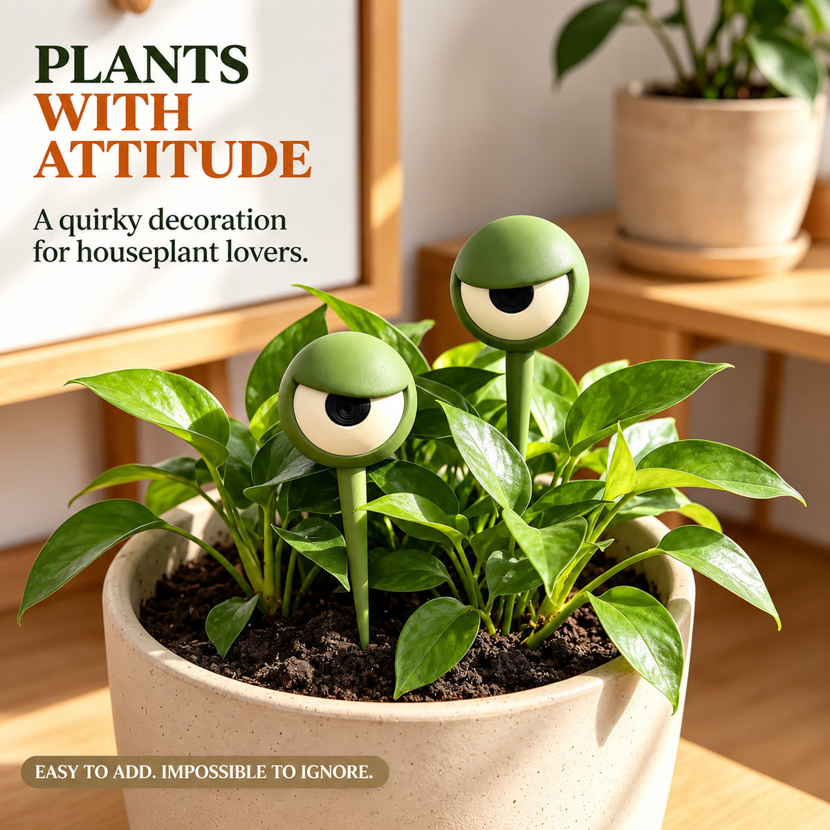 Grumpy plant eyes