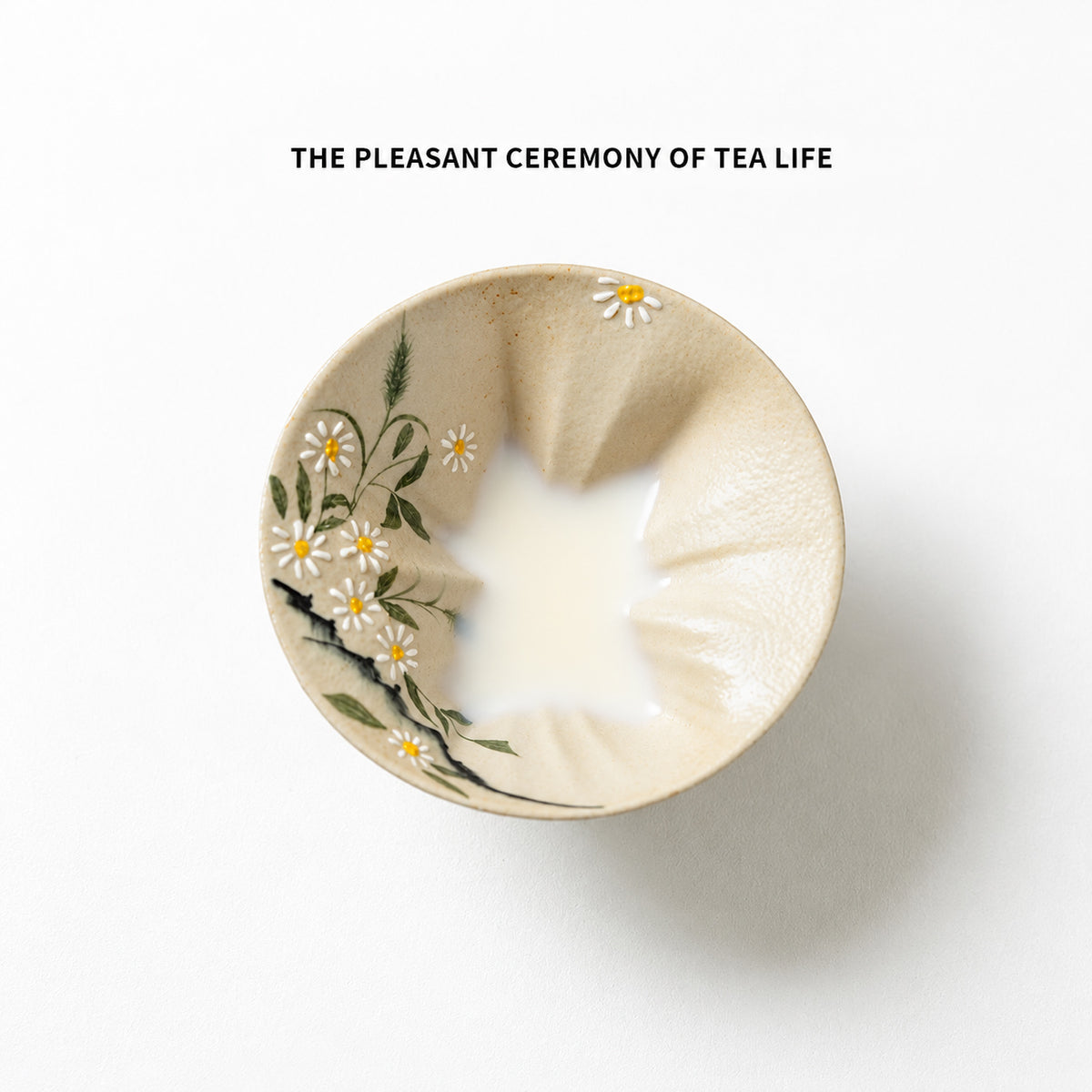 Artisan Ceramic Peekaboo Cat Cup