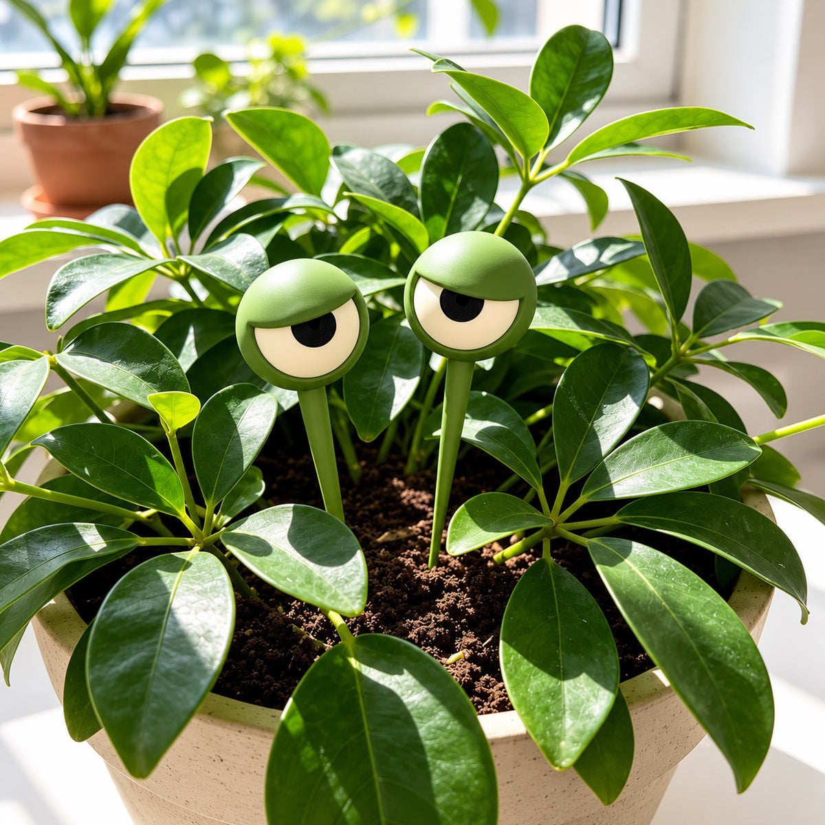 Grumpy plant eyes