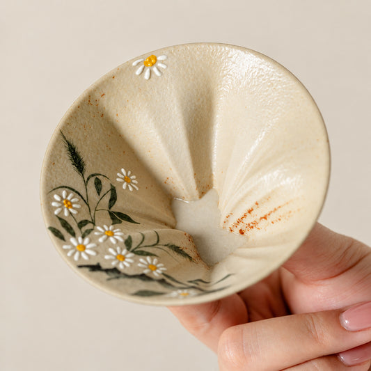 Artisan Ceramic Peekaboo Cat Cup