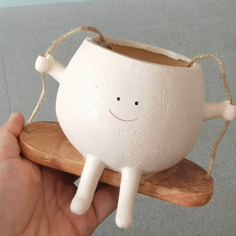 Swing Buddy Planter – Cute Hanging Plant Pot